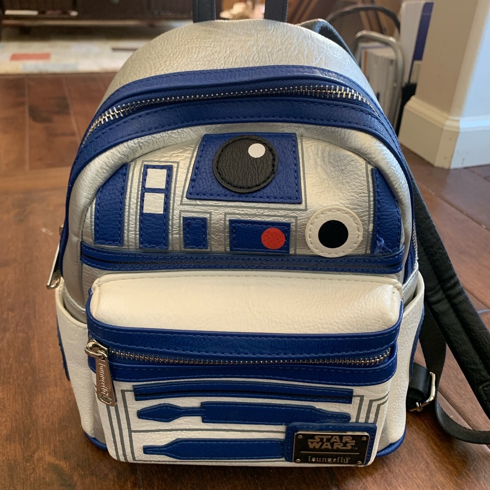 Loungefly Star Wars R2-D2 Mini Backpack in Blue and Silver